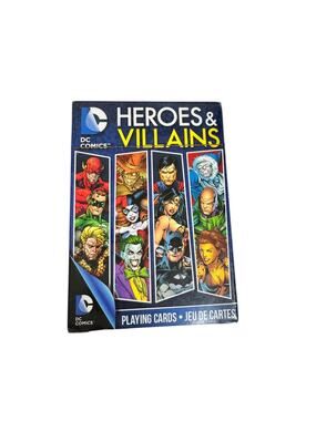 DC Comics Heroes & Villains playing cards NEW sealed